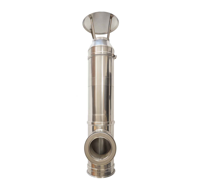 Slika Prohromski dimnjak OSA Kusiljevo set Ø160 – 5.5 m komplet inox