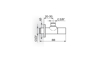 Slika Ek ventil 1/2"–3/8" Rosan virbla BLACK 261238B