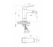 Slika Baterija za bide Minotti Quadra New 1516B mat crna