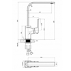 Slika Baterija za sudoperu Minotti Quadra New 1518B mat crna