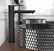 Slika Baterija za lavabo visoka Minotti Stela 2422 mat crna