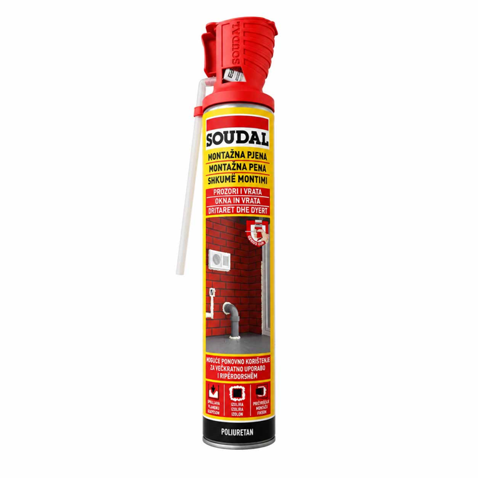 Slika Pur pena SOUDAL cevčica 750 ml Genius Gun
