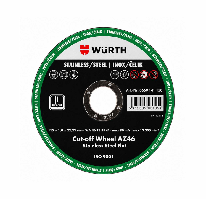 Slika Rezna ploča WURTH za inox 115 x 1,0 x 22,23 mm