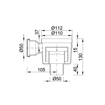Slika Podni slivnik donji izliv sa 1 krakom STY-601 Ø110/50 mm