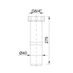 Slika Produžna cev Ø40x275 mm G6/4" STY-514