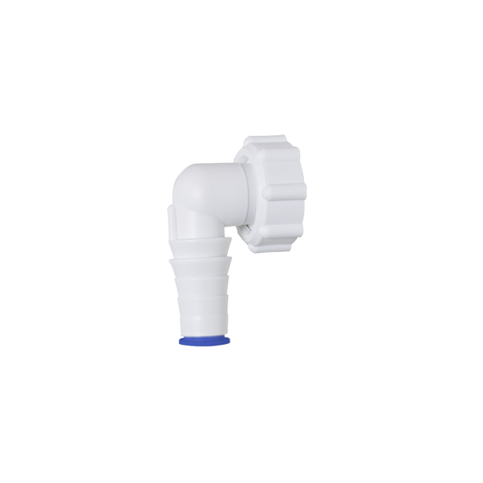 PVC holender STY-518 sa navojem G1" i rebrastim priključkom za odvodno crevo veš mašine