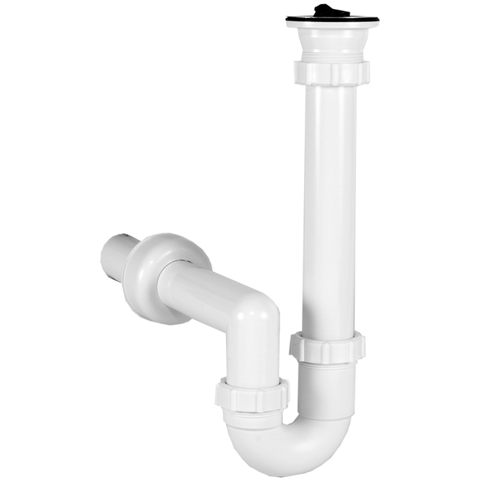 Plastični sifon za sudoperu STY-638-2 sa priključkom G6/4", piletom Ø70 mm i odvodom Ø40 mm
