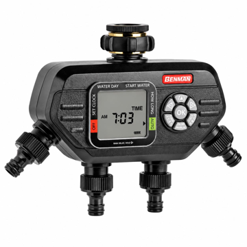 Benman Aqua Digit 4 digitalni tajmer za vodu sa četiri izlaza i LCD ekranom za automatsko navodnjavanje