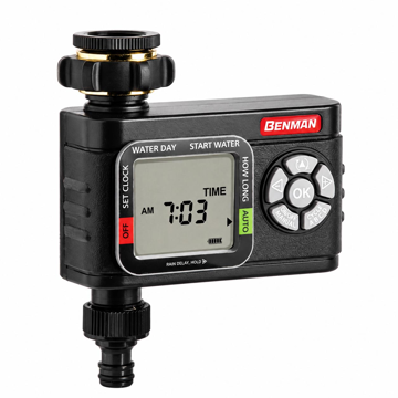 Digitalni tajmer za vodu Benman Aqua Digit sa jednim izlazom i LCD ekranom za automatsko navodnjavanje