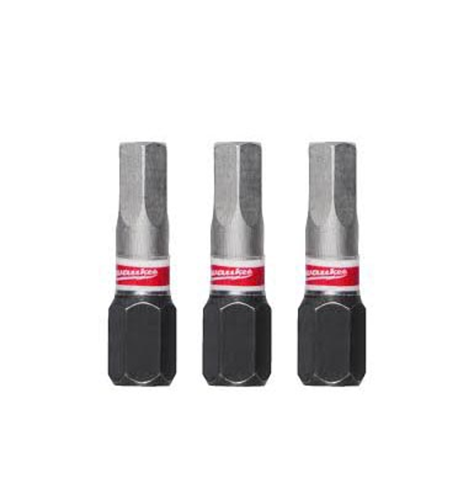 Slika Milwaukee bitsevi udarni HEX 5 x 25mm 1/4" 3 kom 4932500381