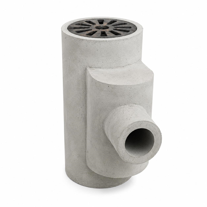 Betonski Gajgerov slivnik sa izlaznim priključkom 125 mm i rešetkom prečnika 195 mm