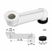 Slika Produžetak ekscentrični podesivi za WC šolju DN 90/100 6–35 cm