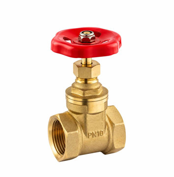 FERRO ZGV06 šiber ventil 2" DN50 od mesinga CW617N-4MS, sa unutrašnjim navojem G2, ručnim točkom i PTFE zaptivkama