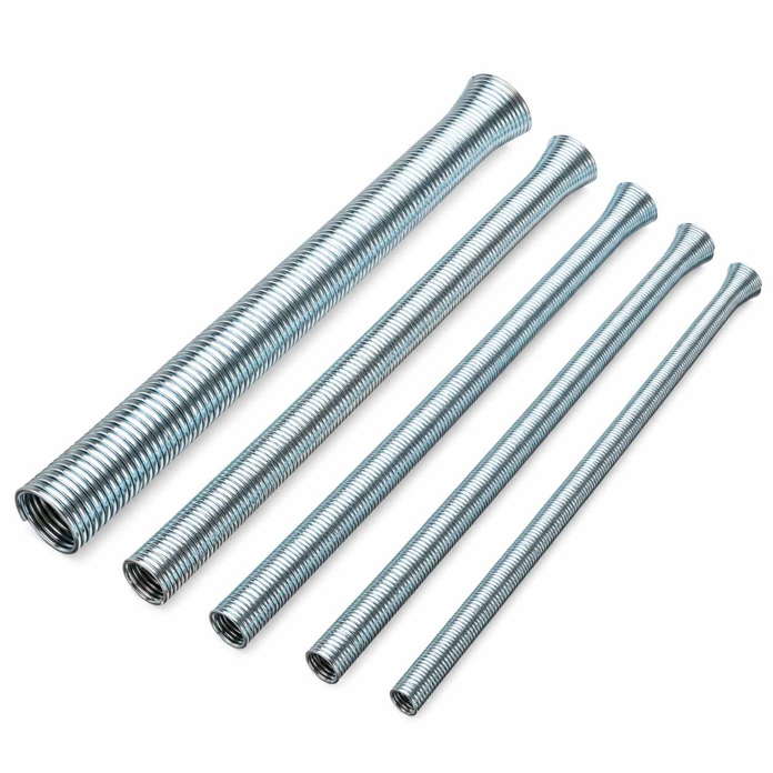 Set metalnih opruga za savijanje bakarnih cevi u plavom pakovanju sa oznakom CT-102-L i navedenim dimenzijama