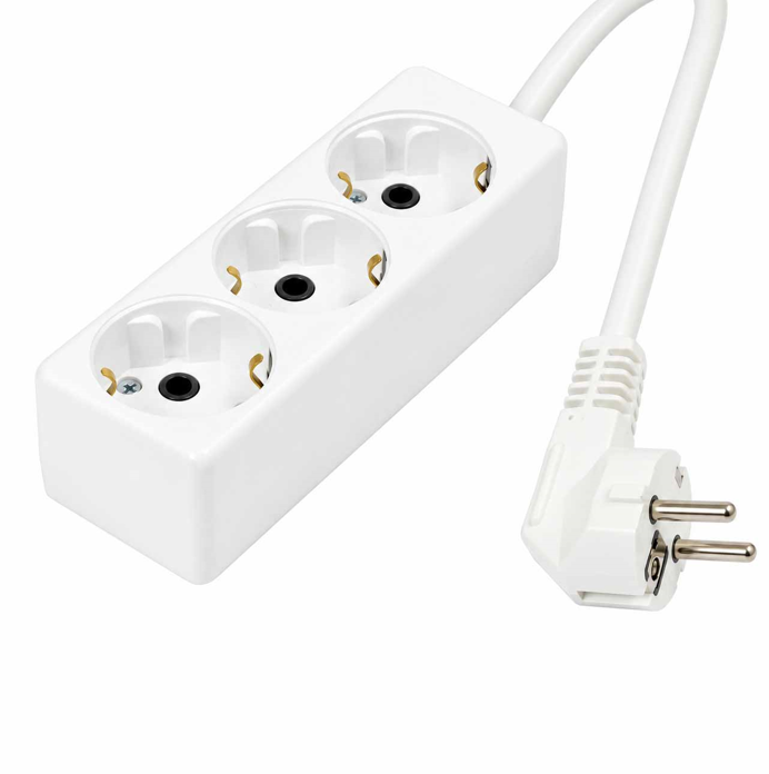 Produžni kabl Tehnoelektro sa tri utičnice i kablom dužine 3 metra, sa tri provodnika preseka 2,5 mm²